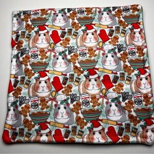 2 BAKER Guinea Pig Piddle Pee Pad Fleece 11" Square Reversible Washable New